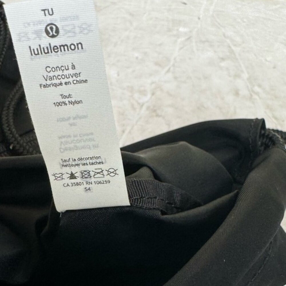 Lululemon NEW Seawheeze SW20 Backpack Drawstring Bag Zip Pocket Nylon Unisex - Picture 6 of 13